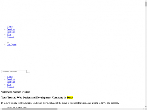 aarambhwebtech.com