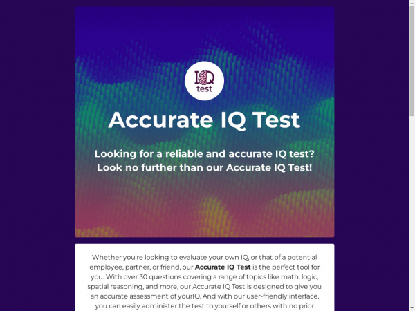 accurateiqtest.start.page