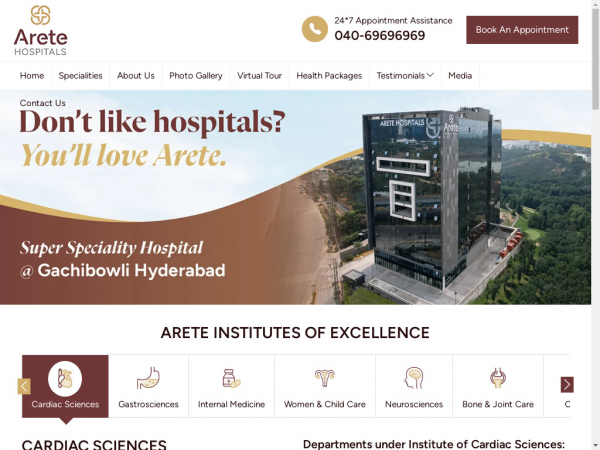 aretehospitals.com