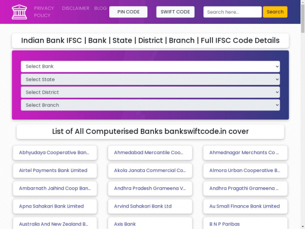 bankswiftcode.in