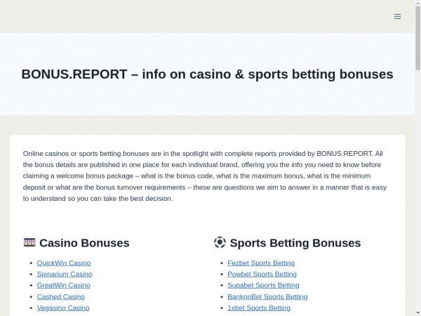 bonus.report