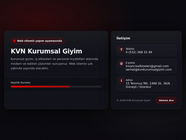 kvnkurumsalgiyim.com