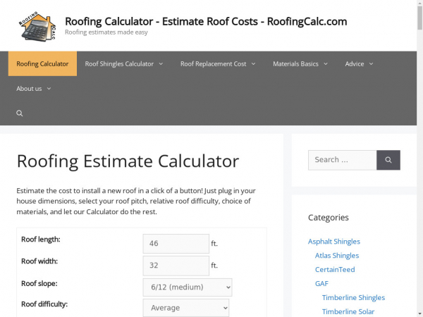 roofingcalc.com