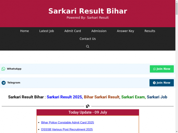 sarkariresultbihar.in