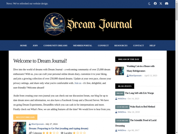 dreamjournal.net