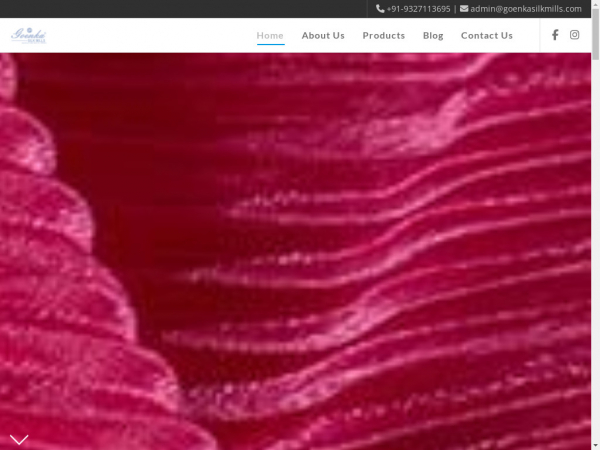 goenkasilkmills.com
