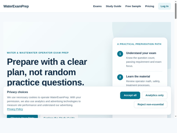 waterexamprep.com